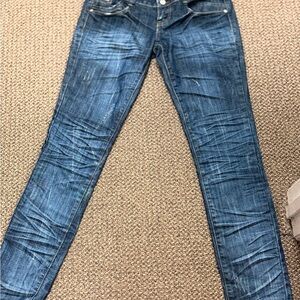 Almost Famous Distressed Blue‎ Skinny Jeans